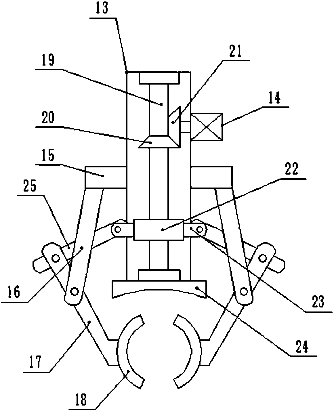 Hoop type power cable wiring butt joint device