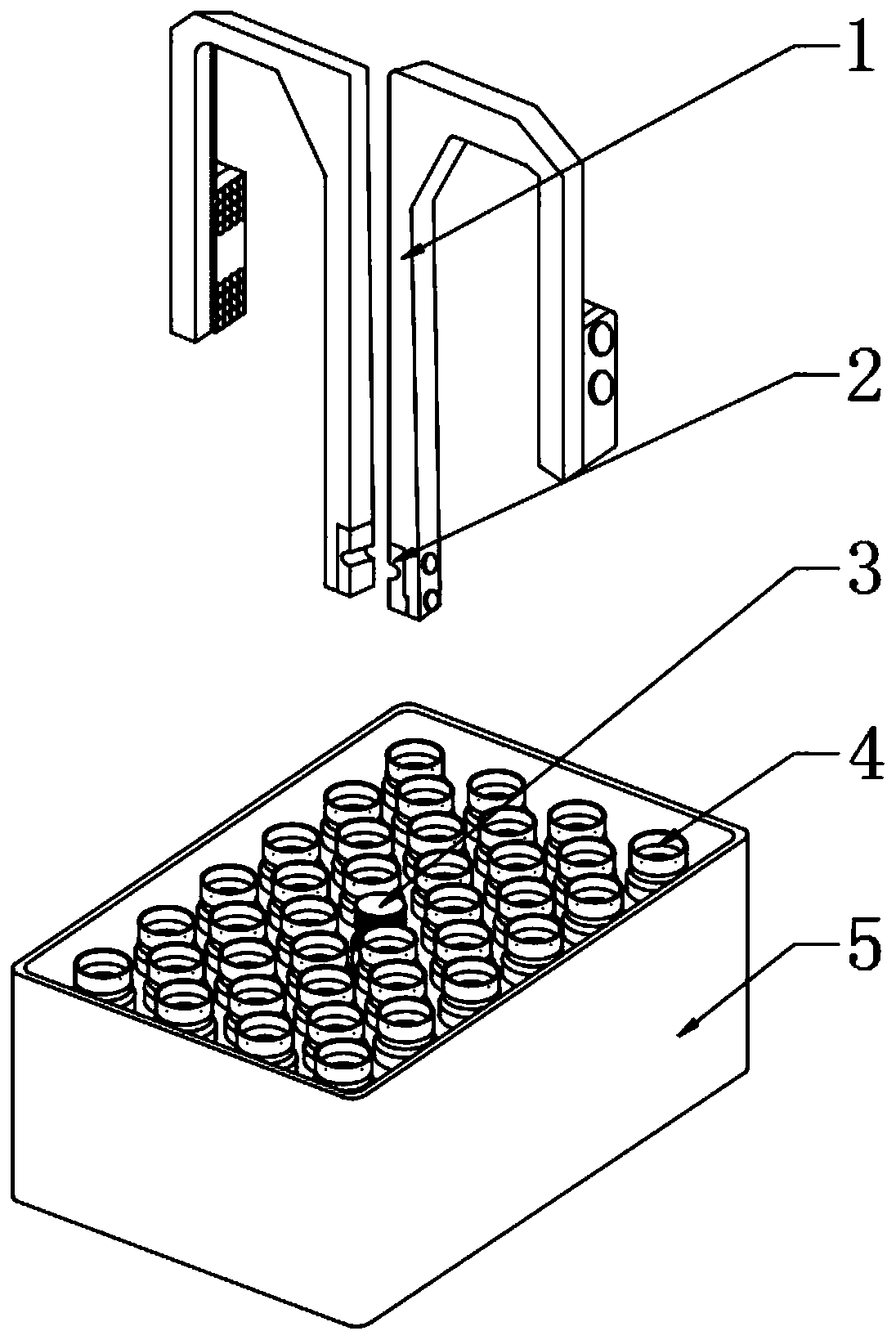 Cryotube tray applied in automation equipment