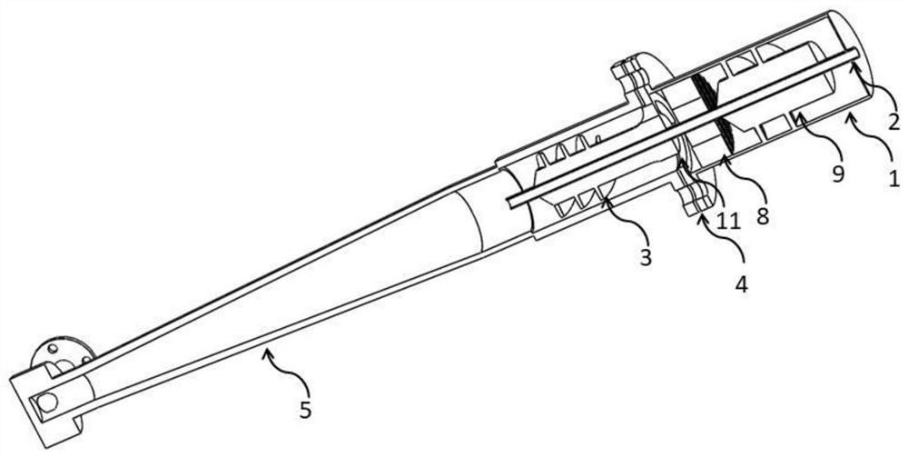 Spiral shearing viscosity-reducing cyclone separation device