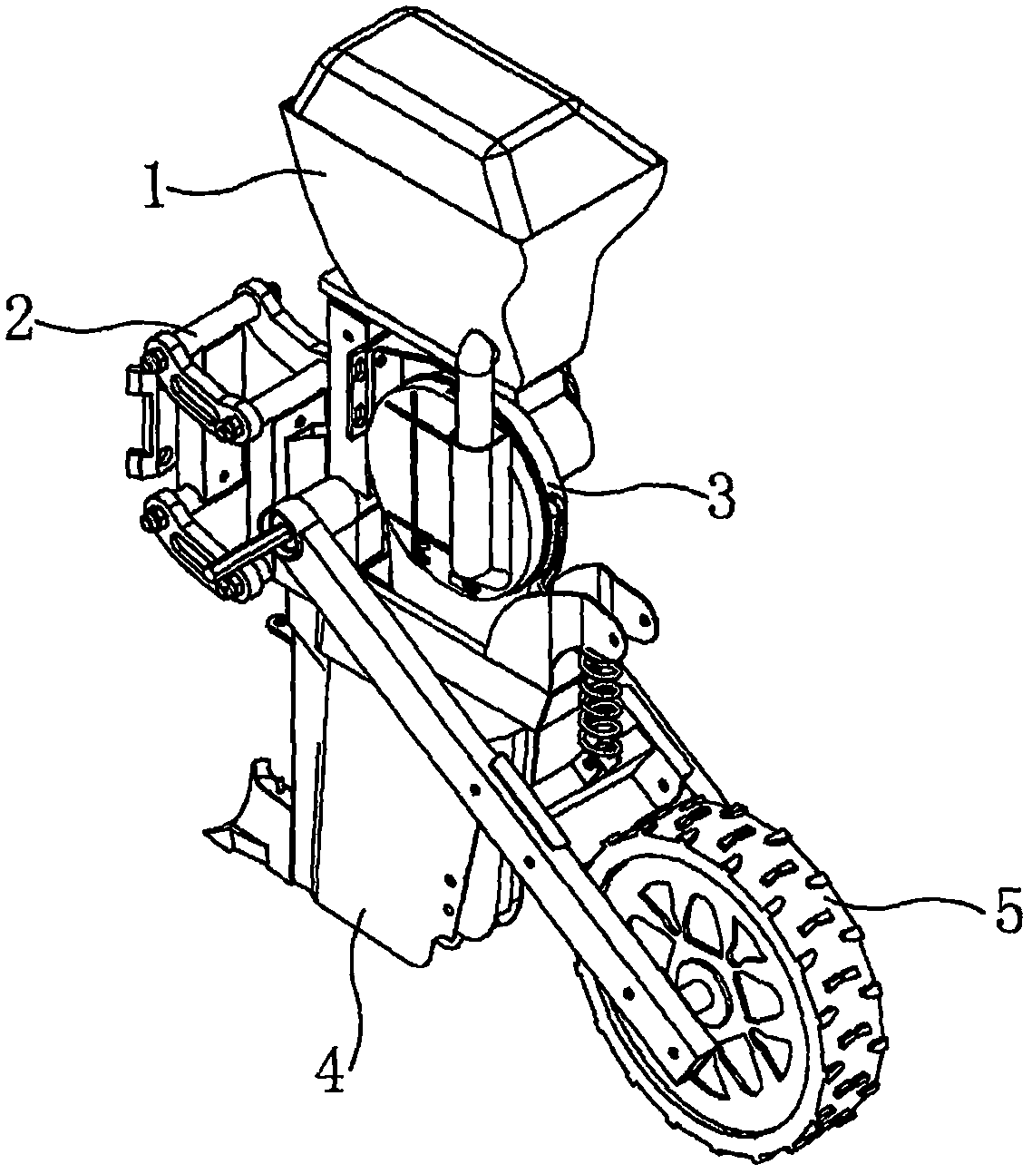 Seed metering device capable of conveying seeds forward