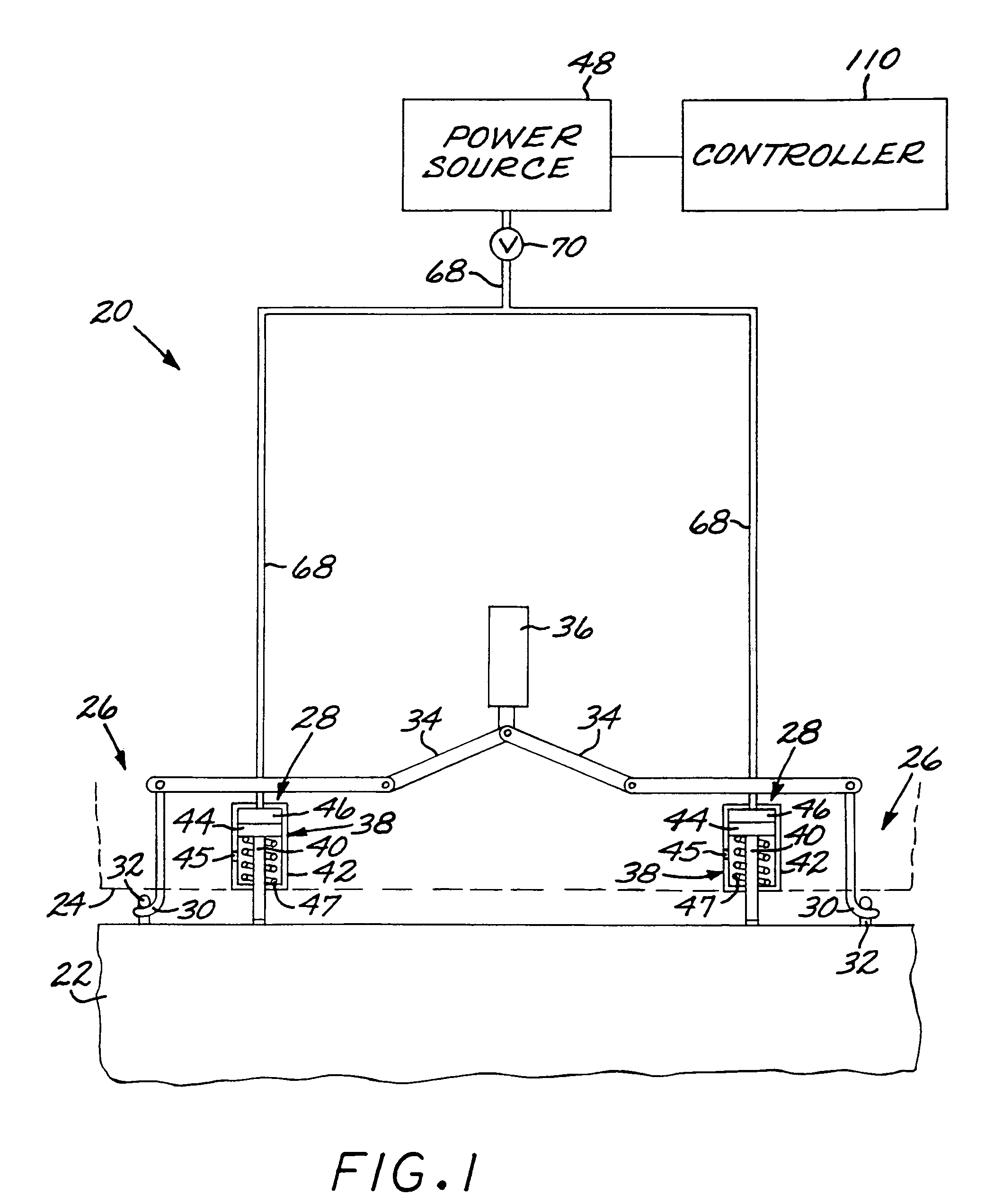 Store ejection system utilizing a mixed fuel and oxidizer in a power source