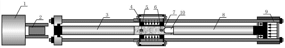 A test device for spallation strength of underground space and application of the device