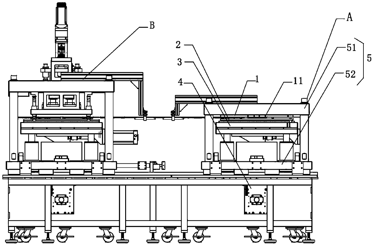 A method and device for punching and forming lithium battery aluminum film