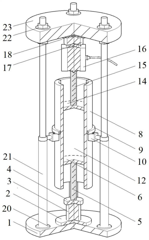 Bidirectional press-in type triaxial sample preparation device and method based on soil stress history