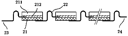 Thin film type semi-rigid solar cell array and manufacturing method thereof