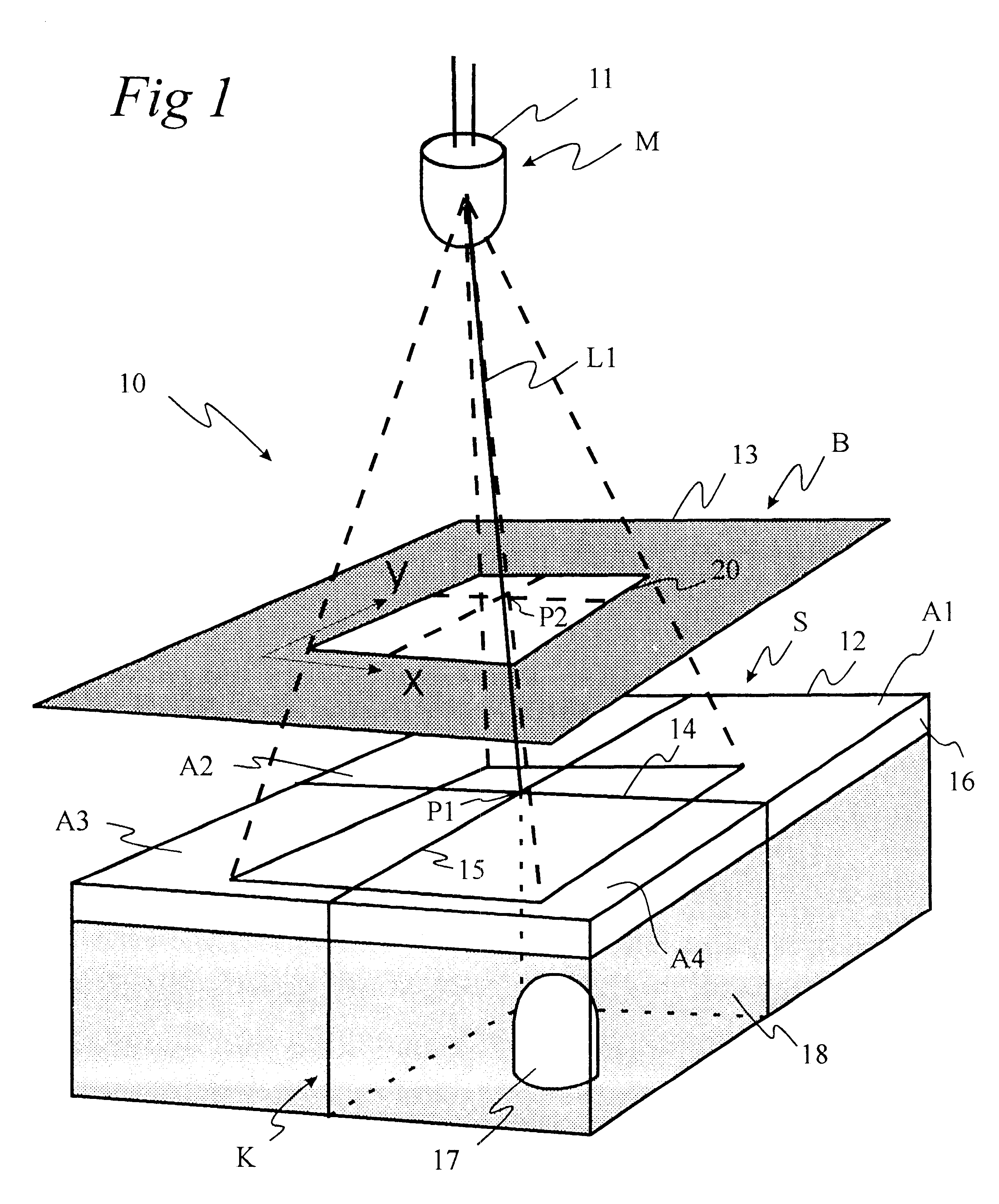 Position-sensing unit and multidimensional pointer comprising one or more such units