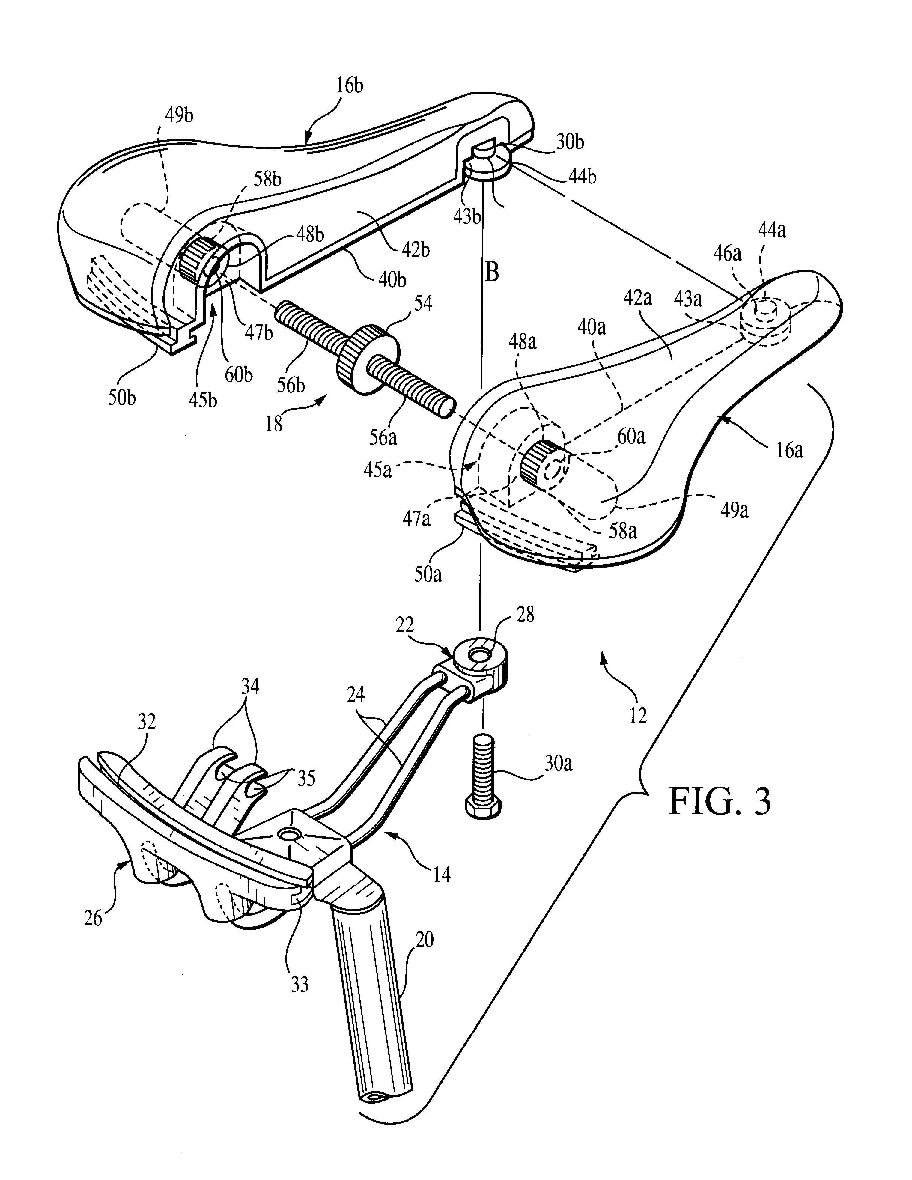 Adjustable bicycle saddle