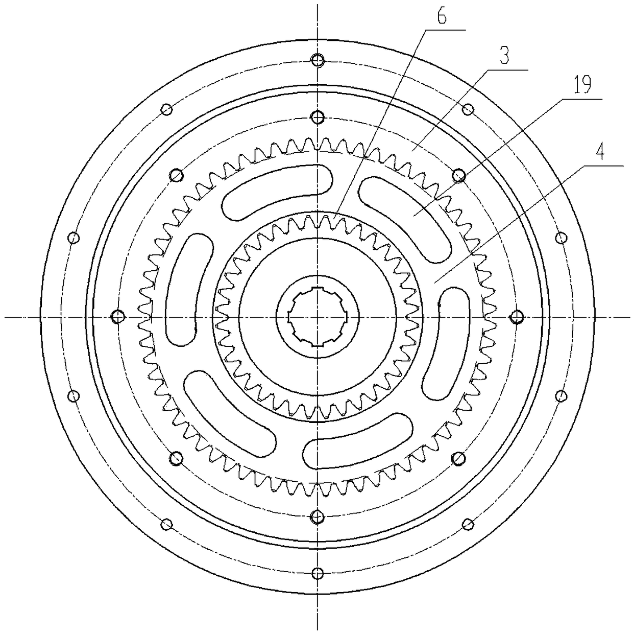 Agricultural machinery engine electromagnetic clutch