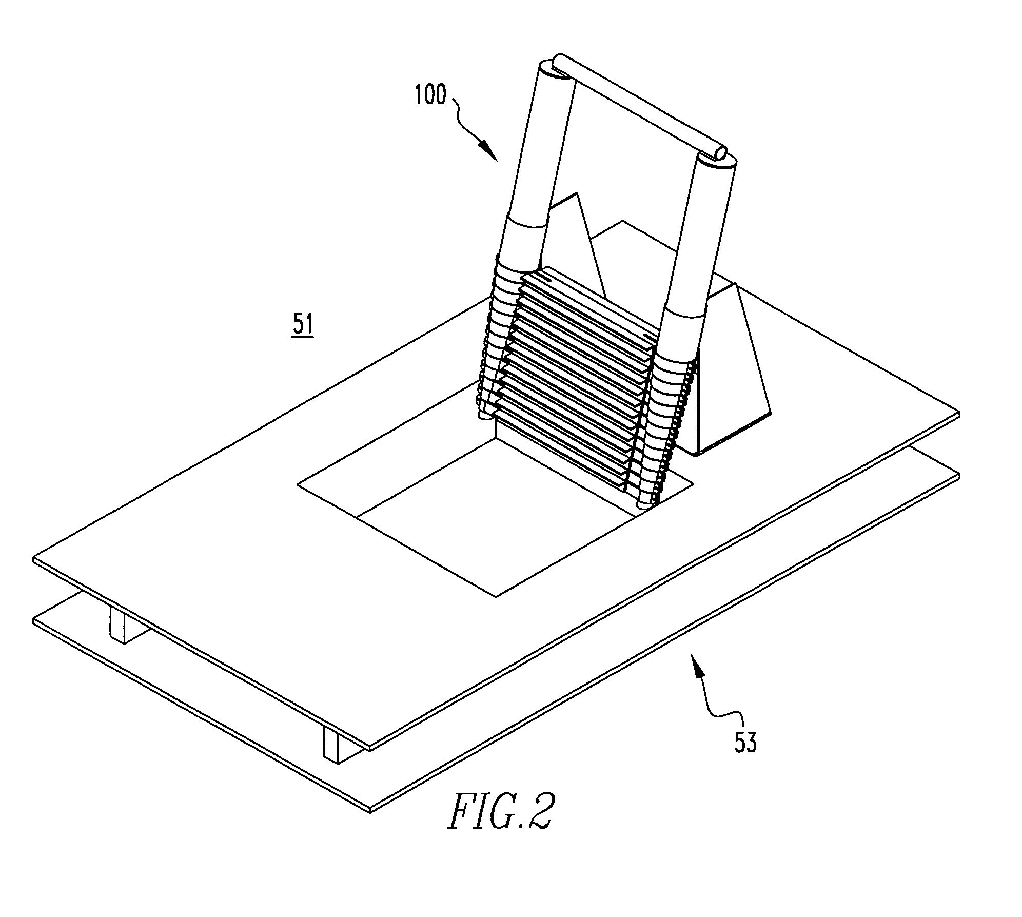 Tubular access ladder and method