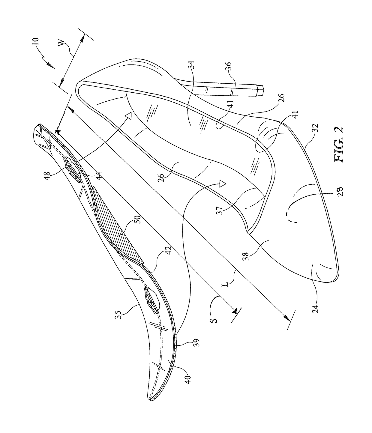 Orthotic insole for a woman's shoe