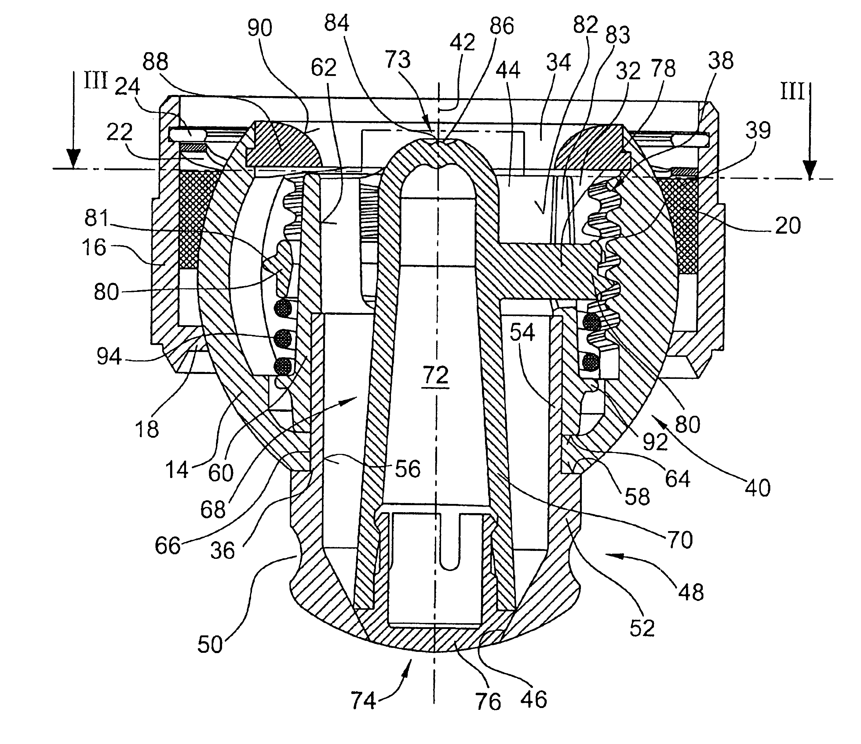 Air outlet device for a vehicle, especially for an airplane