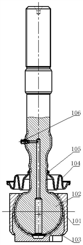 Large tractor link bearing structure