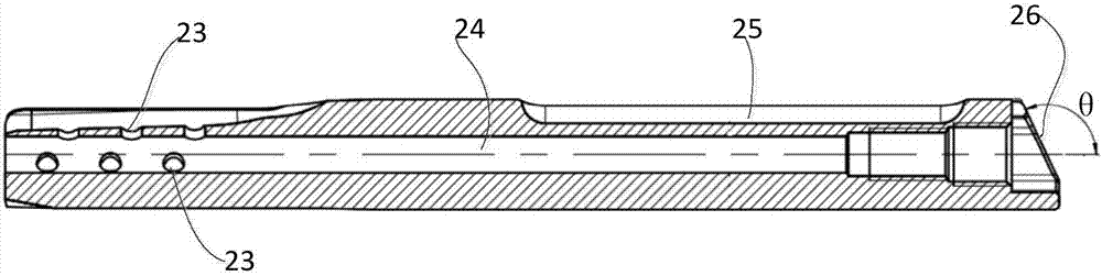 Knife edge structure, hip screw and femoral fracture treatment device