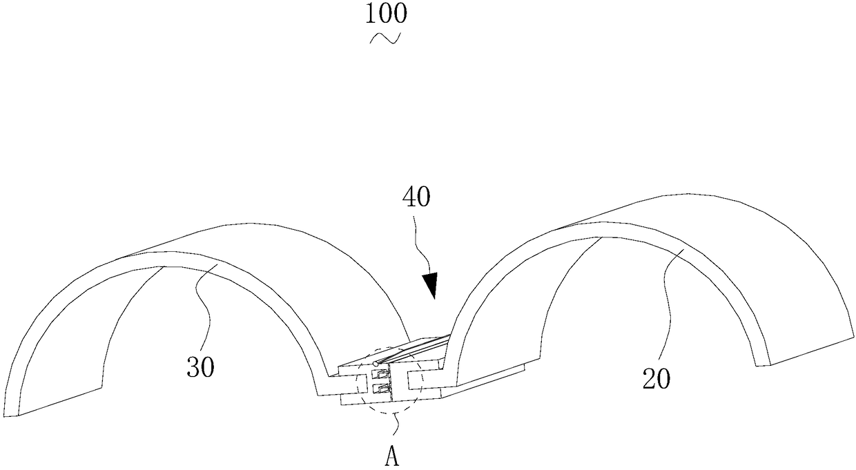 Lap joint structure of power generation tiles