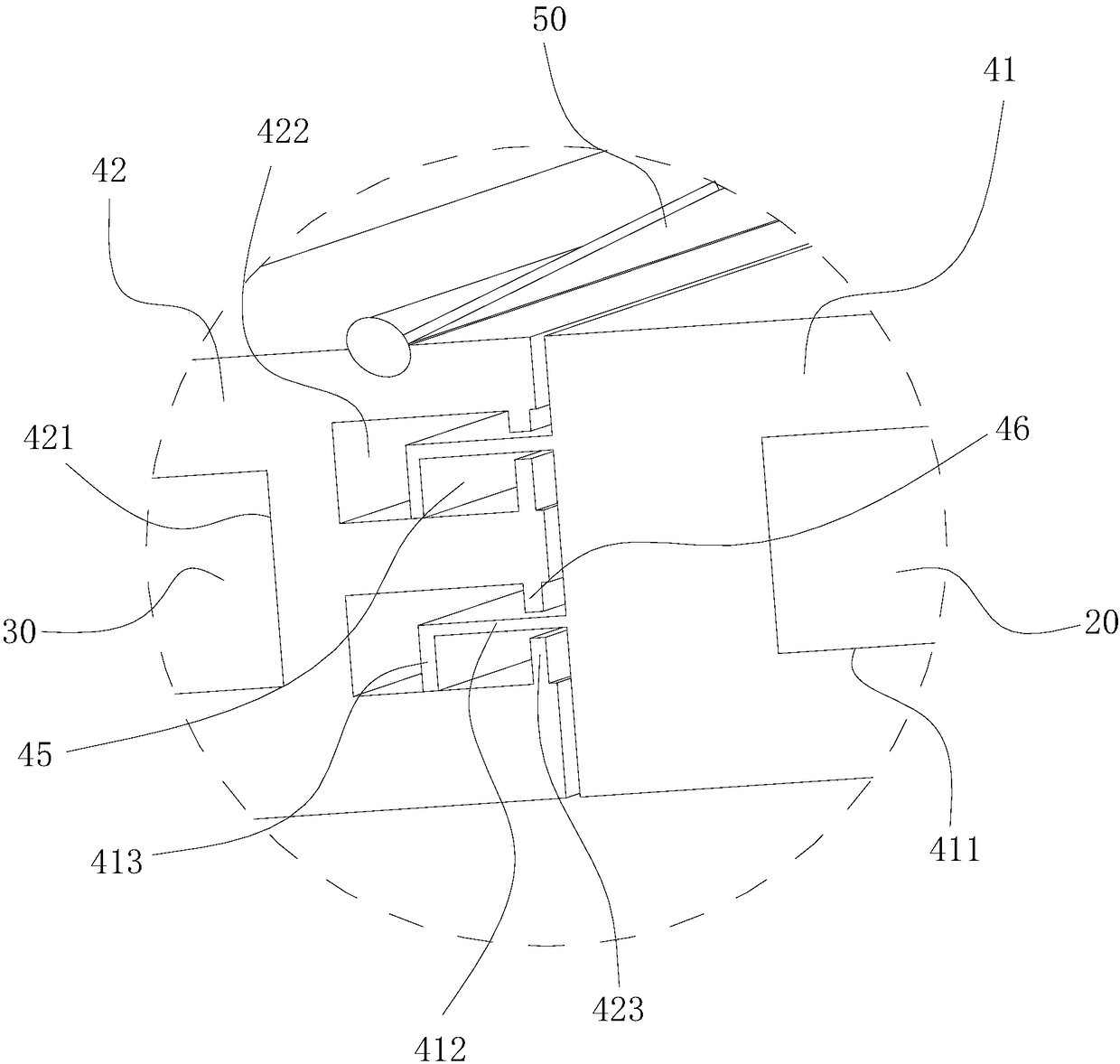 Lap joint structure of power generation tiles