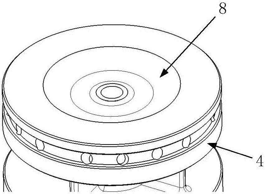 Combined type combustion chamber for two-stroke aviation heavy oil plunger engine