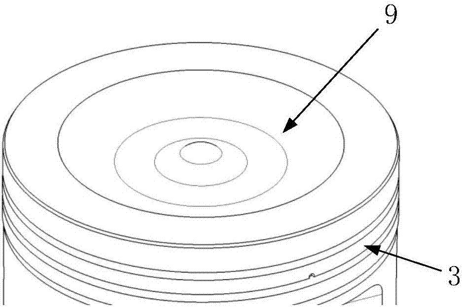 Combined type combustion chamber for two-stroke aviation heavy oil plunger engine