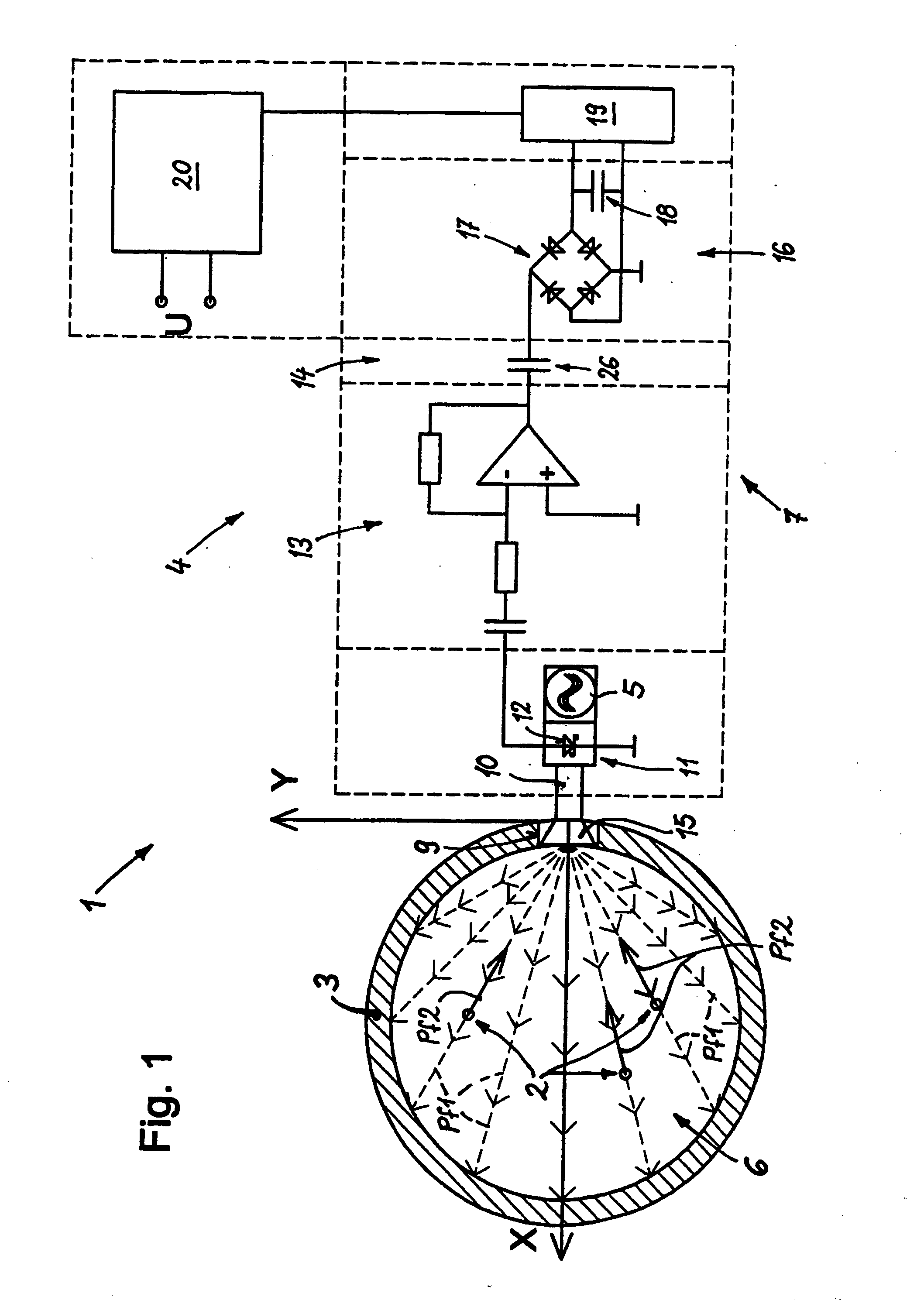 Method and device for measuring a mass flow