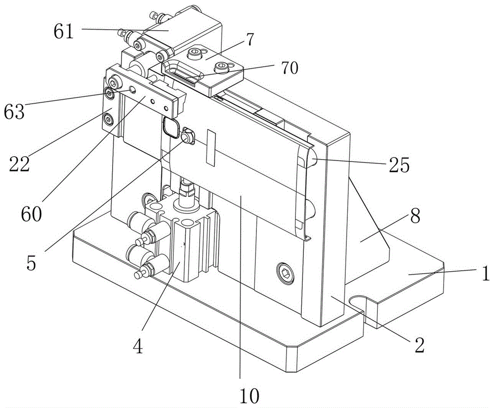 CNC jig for machining lateral holes of metal shell of mobile phone