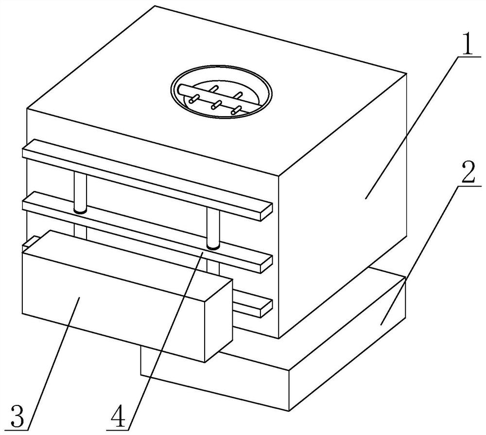 Wheat impurity removing and drying device for agricultural machinery