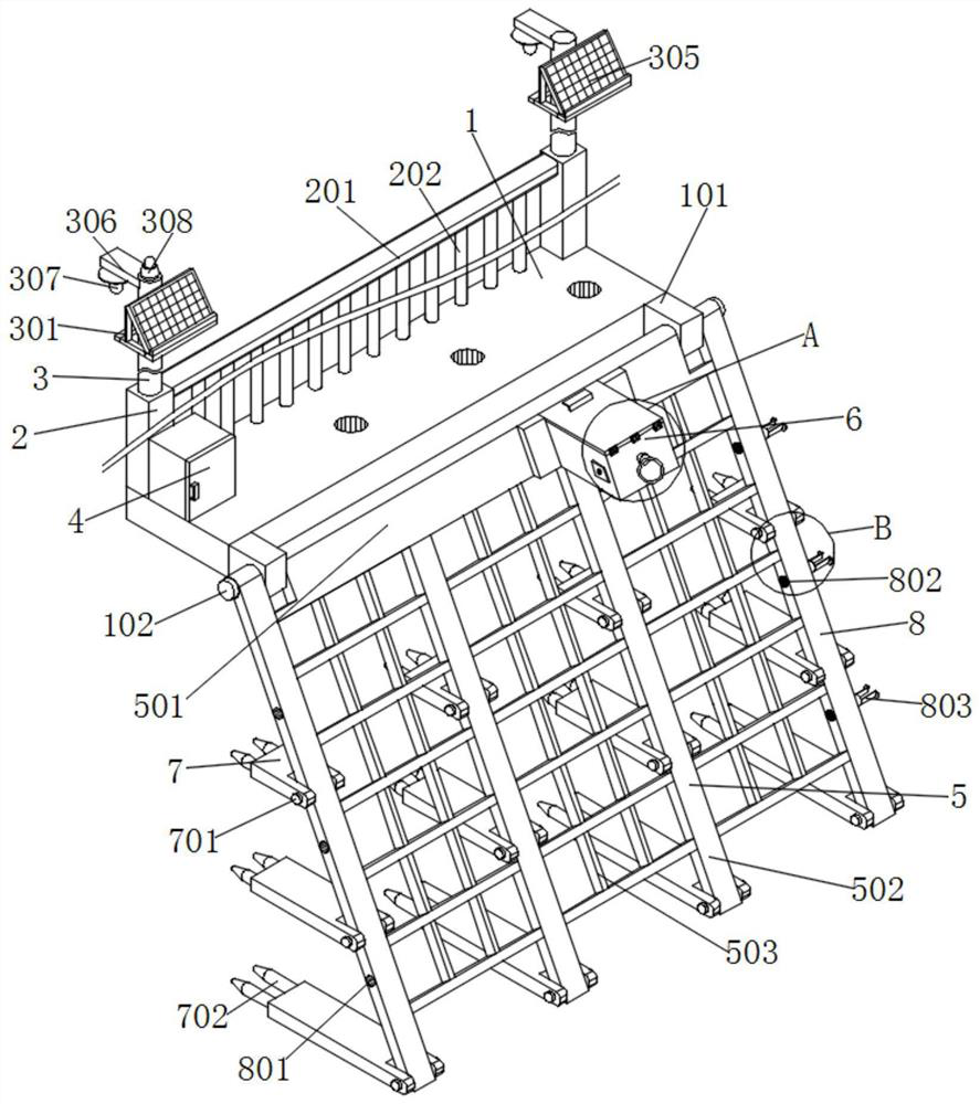 Reinforced water conservancy protection device