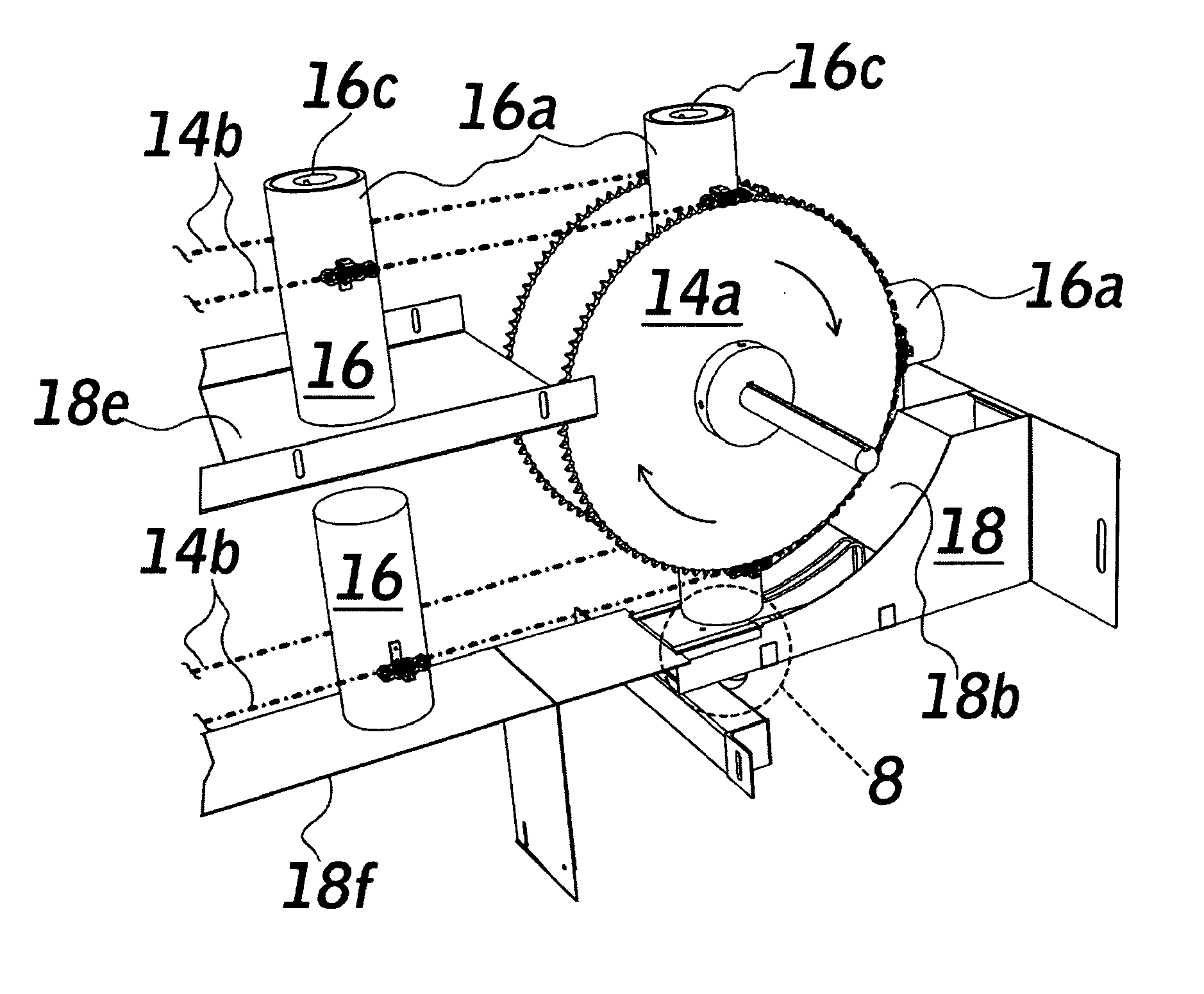 Gravity wheel de-stemmer