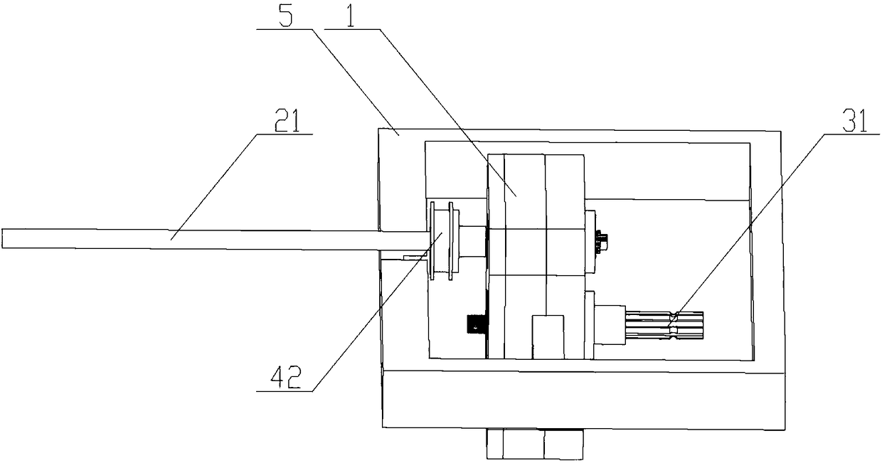 Tractor double-gear variable speed front power output device