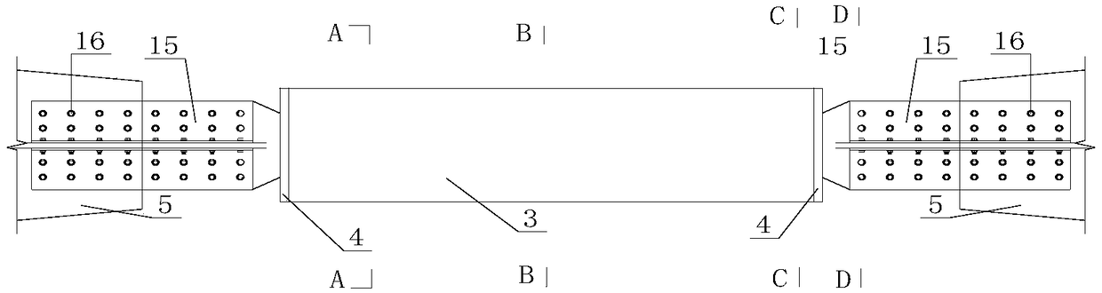 Novel fabricated transformation type anti-buckling energy dissipation support and manufacturing technology