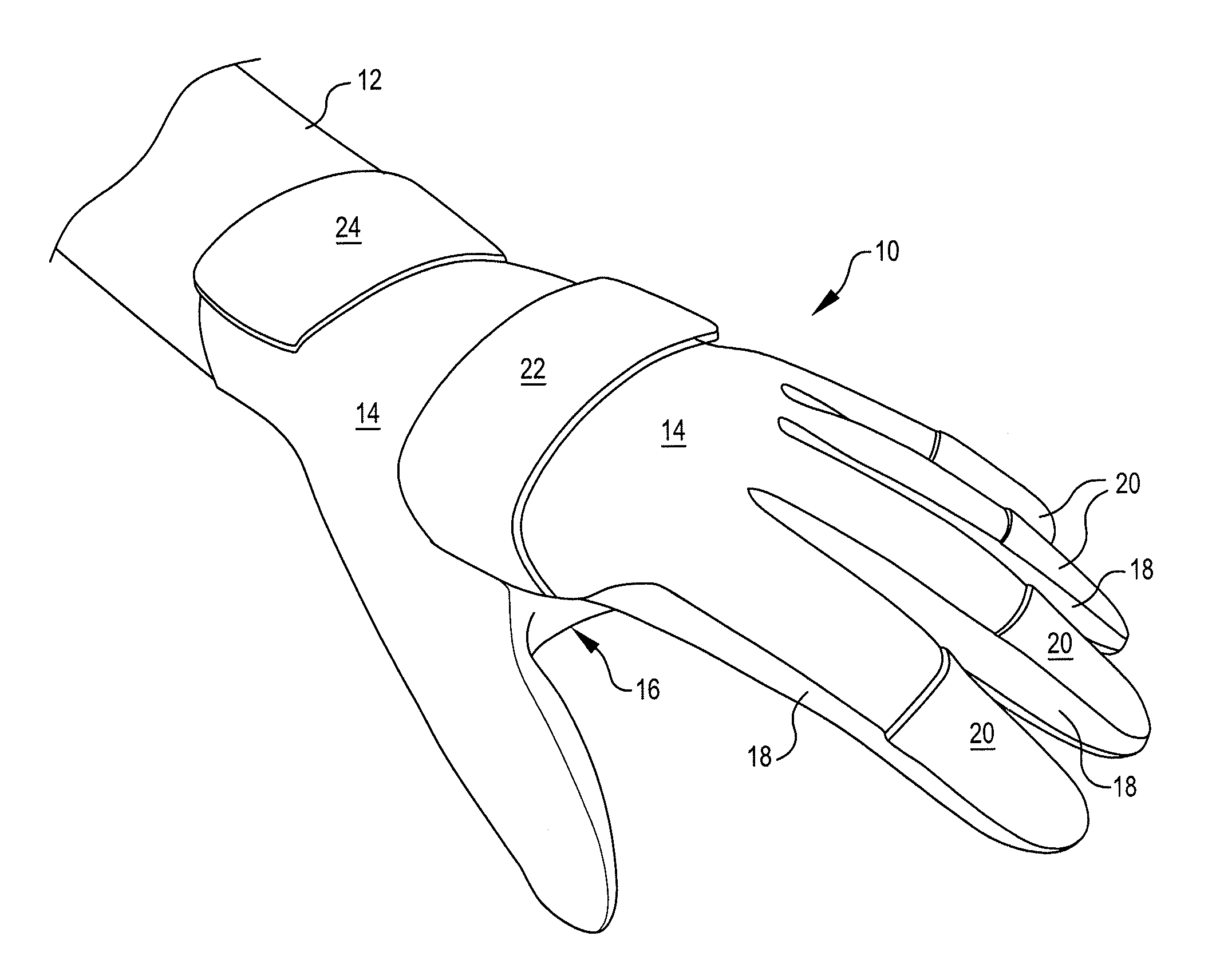 Functional exercise glove and 19+19 degree ergonomic bracing devices