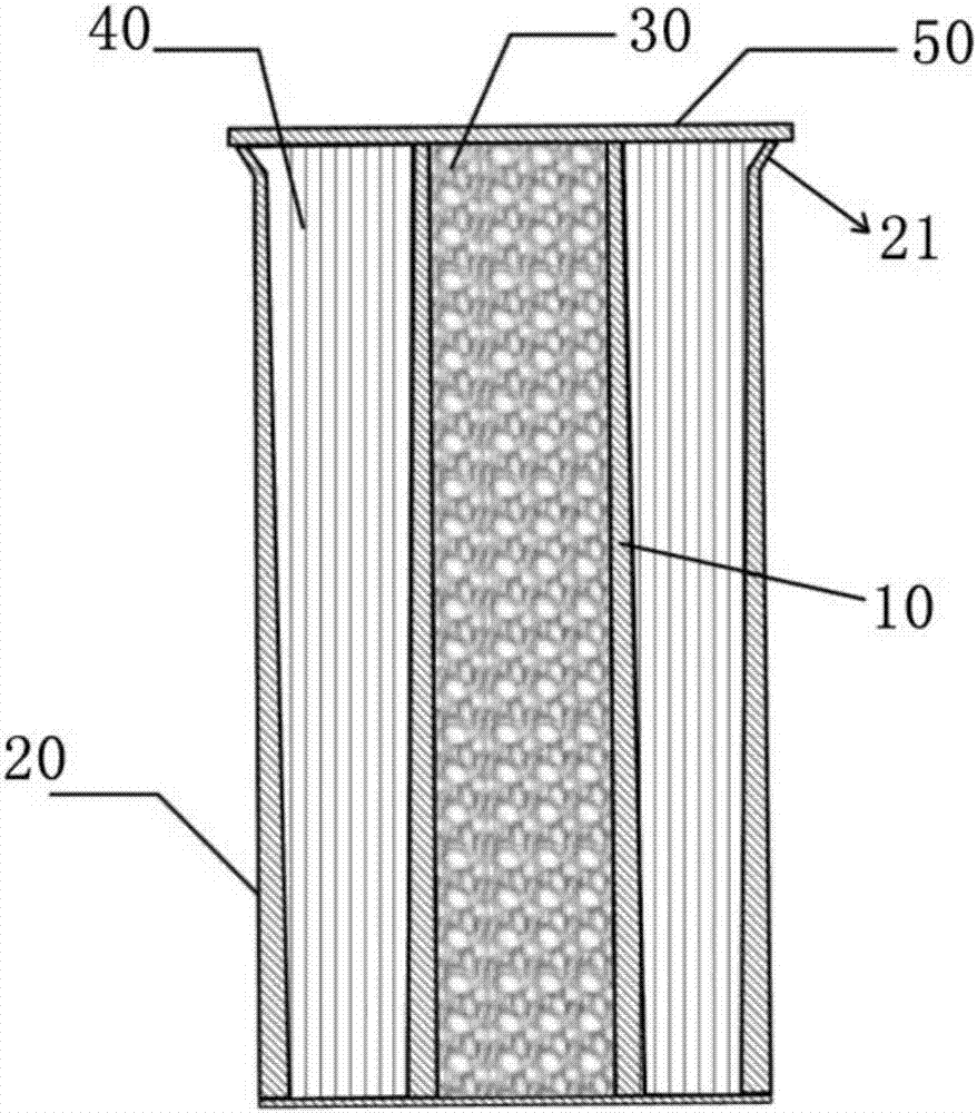 Gradient composite impacting energy absorption pipe fitting