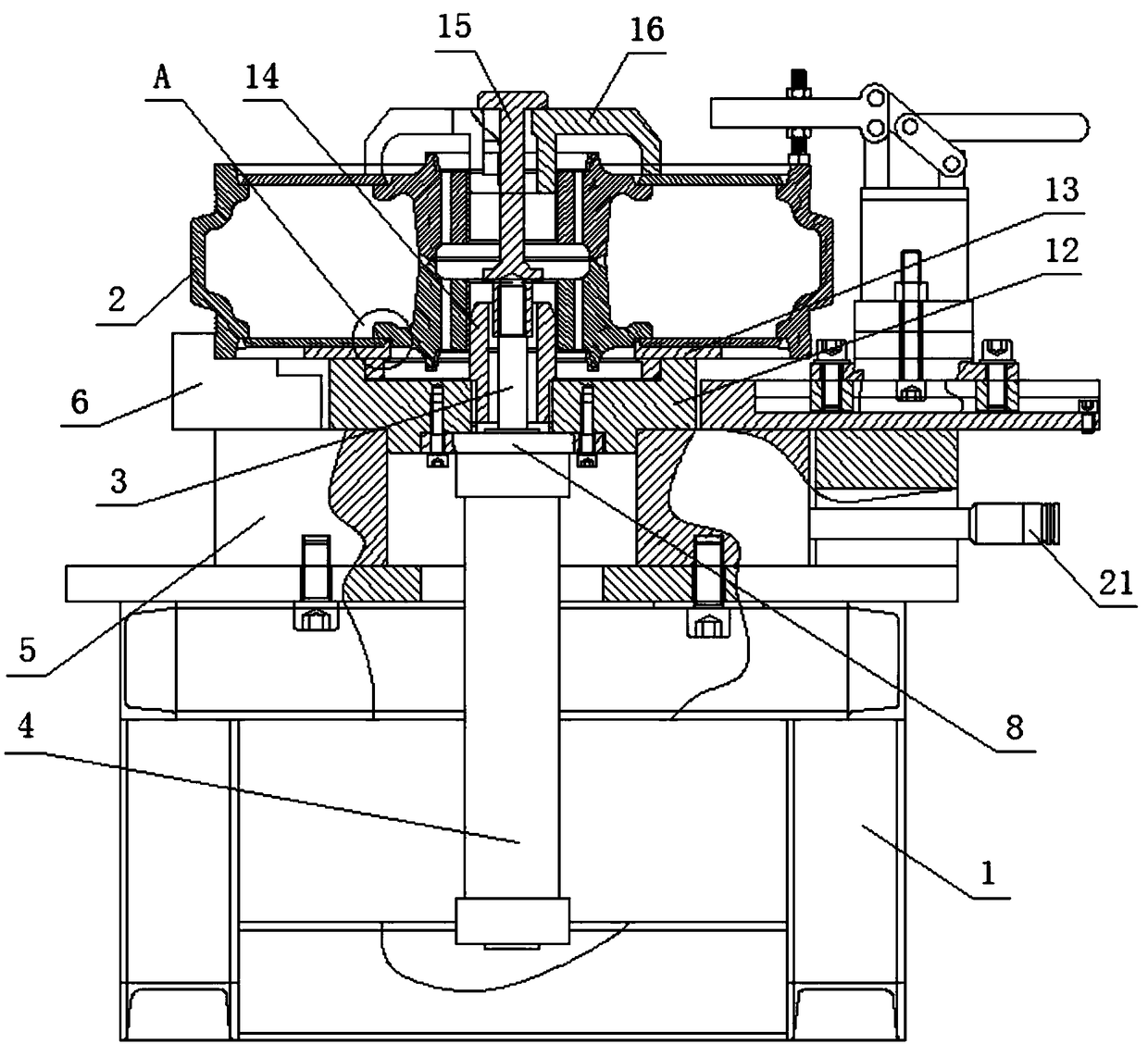 Guide wheel welding assembling tool