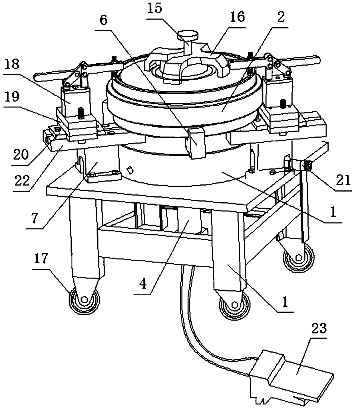 Guide wheel welding assembling tool