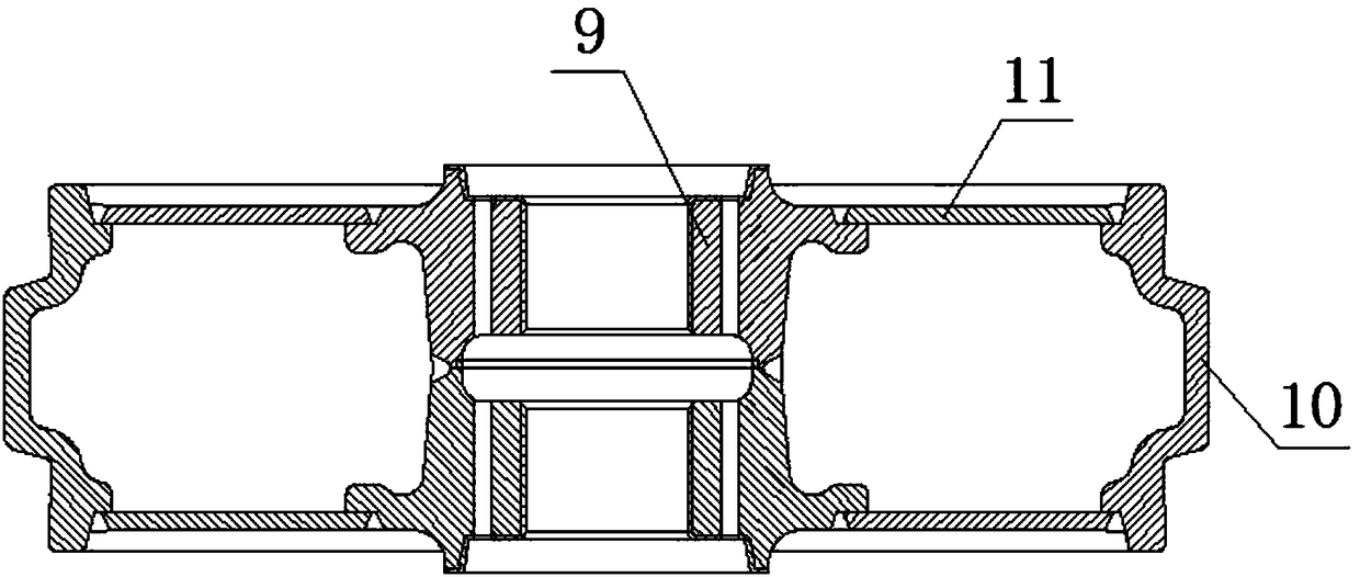 Guide wheel welding assembling tool