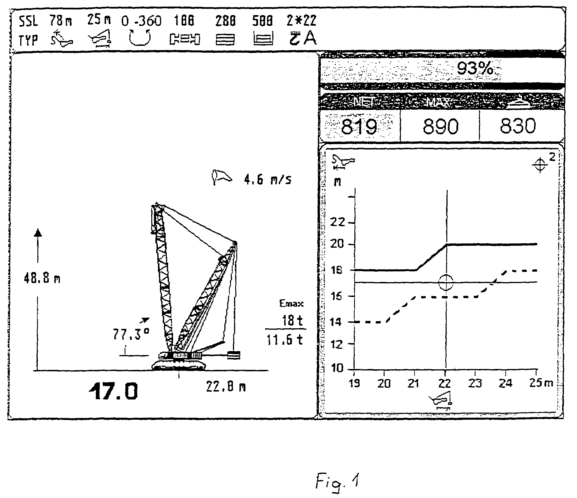 Mobile crane having a superlift device