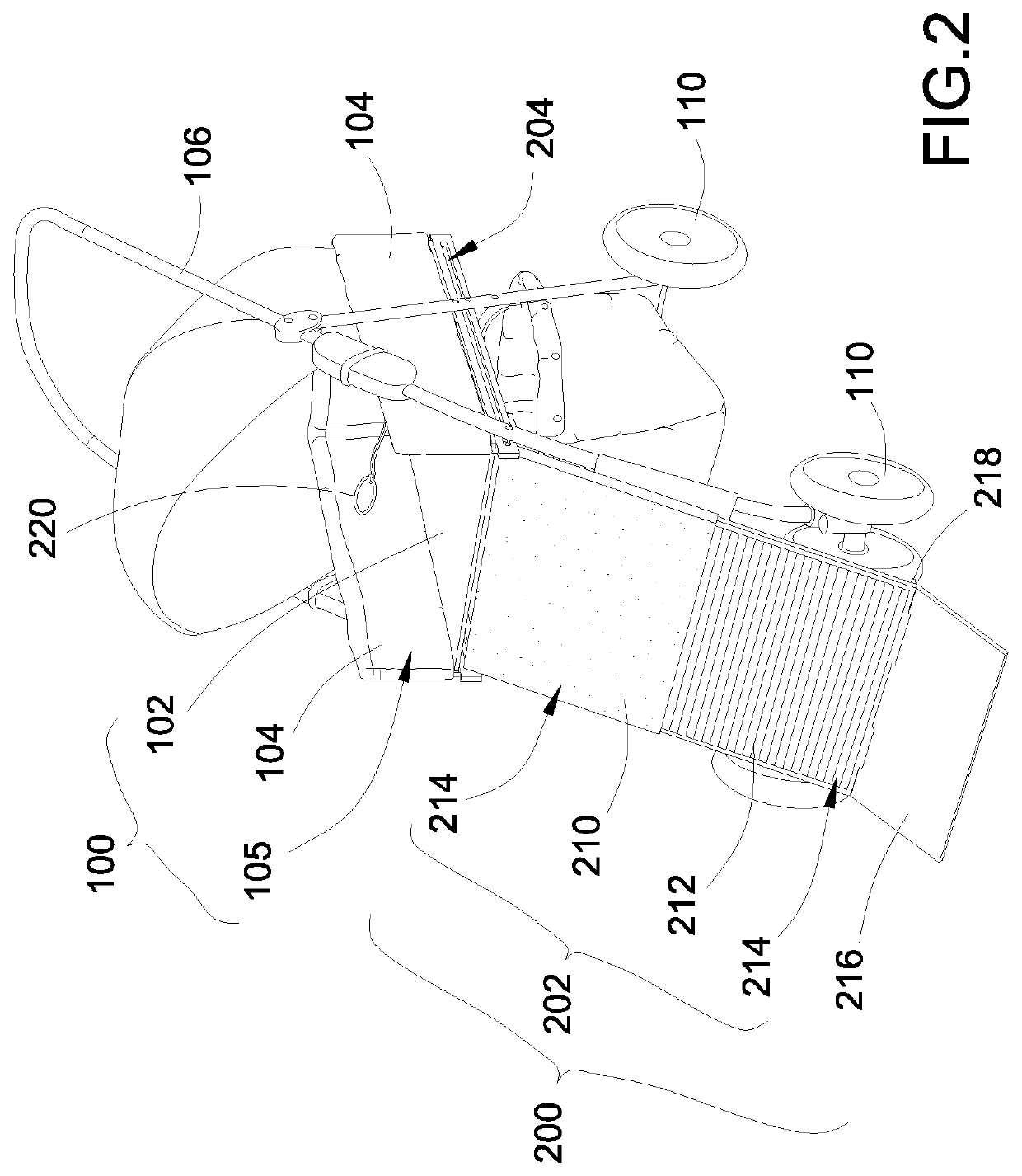 Pet stroller with foldable access ramp assembly