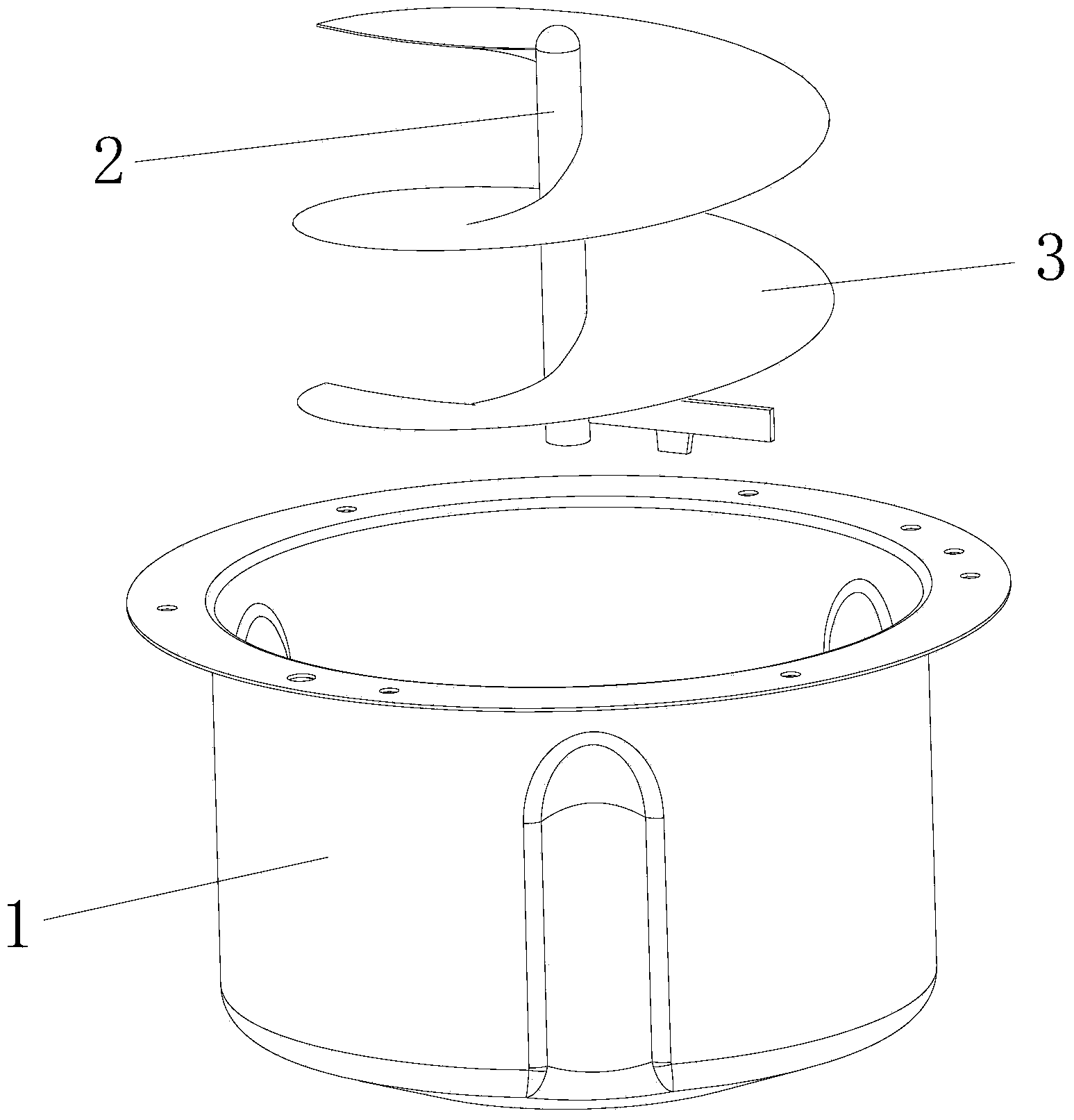 Stirring device of smart domestic oil press