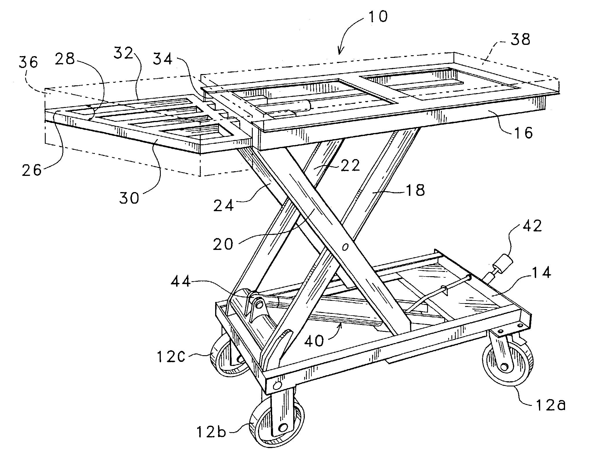 Adjustable-height creeper with angled head piece