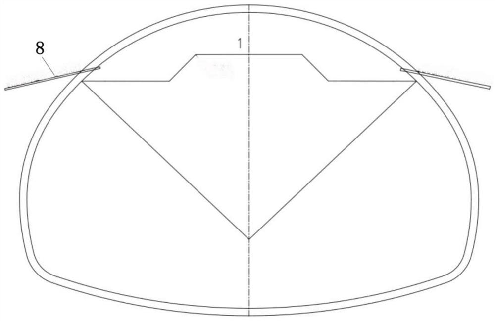 Construction method for weak surrounding rock section of short-step super-large-section tunnel