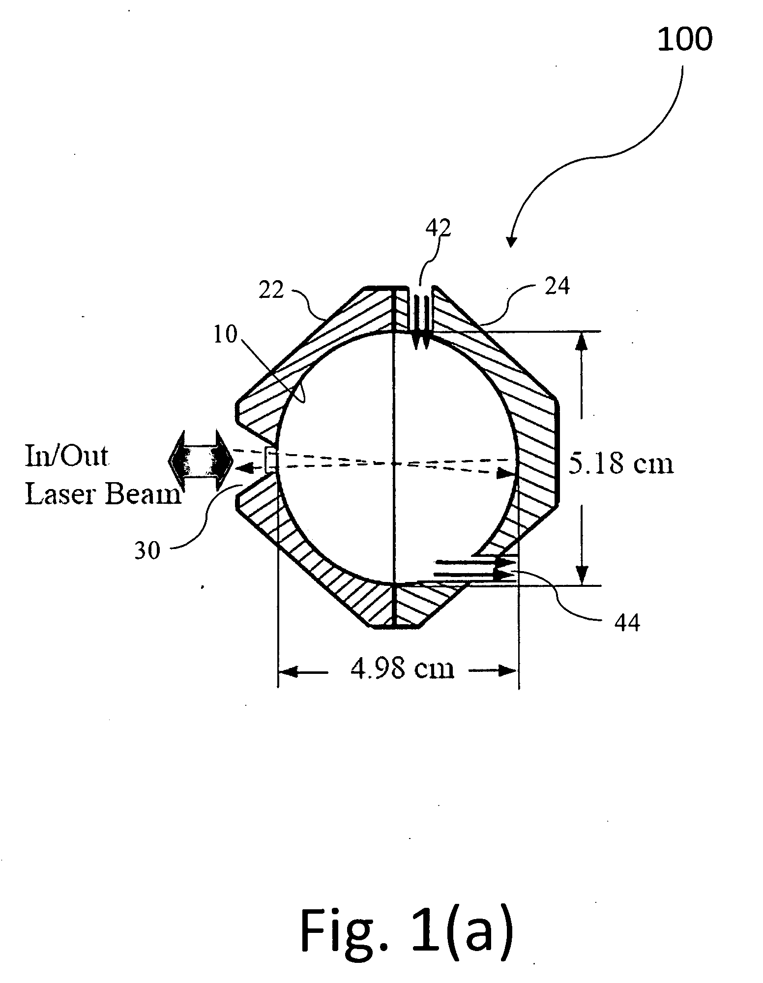 Rotationally Asymmetric Chaotic Optical Multi-Pass Cavity