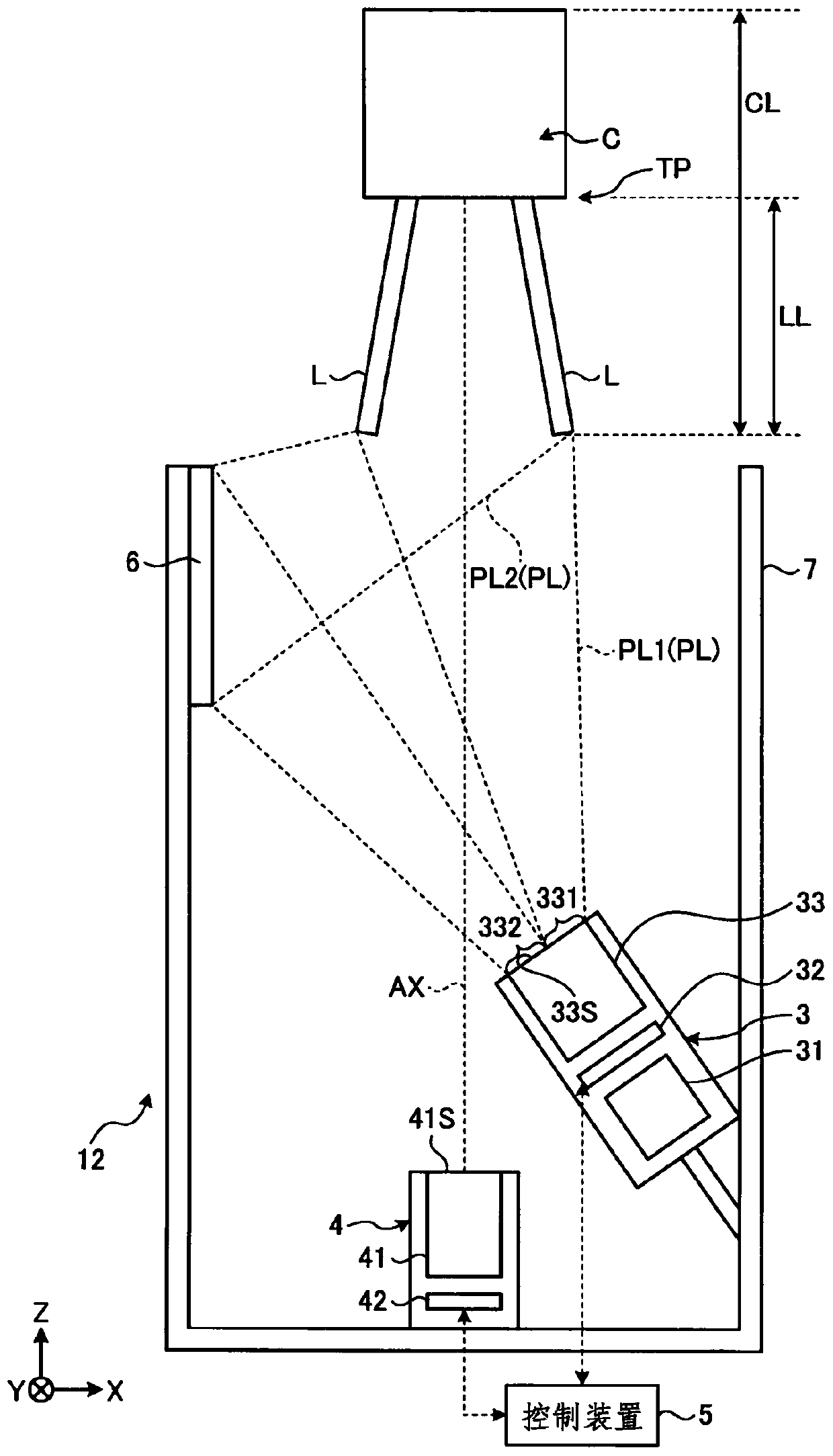 Three-dimensional measuring device