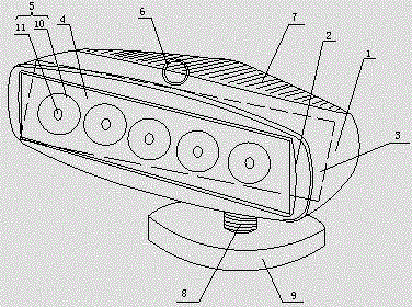 Overhead lamp of off-road vehicle