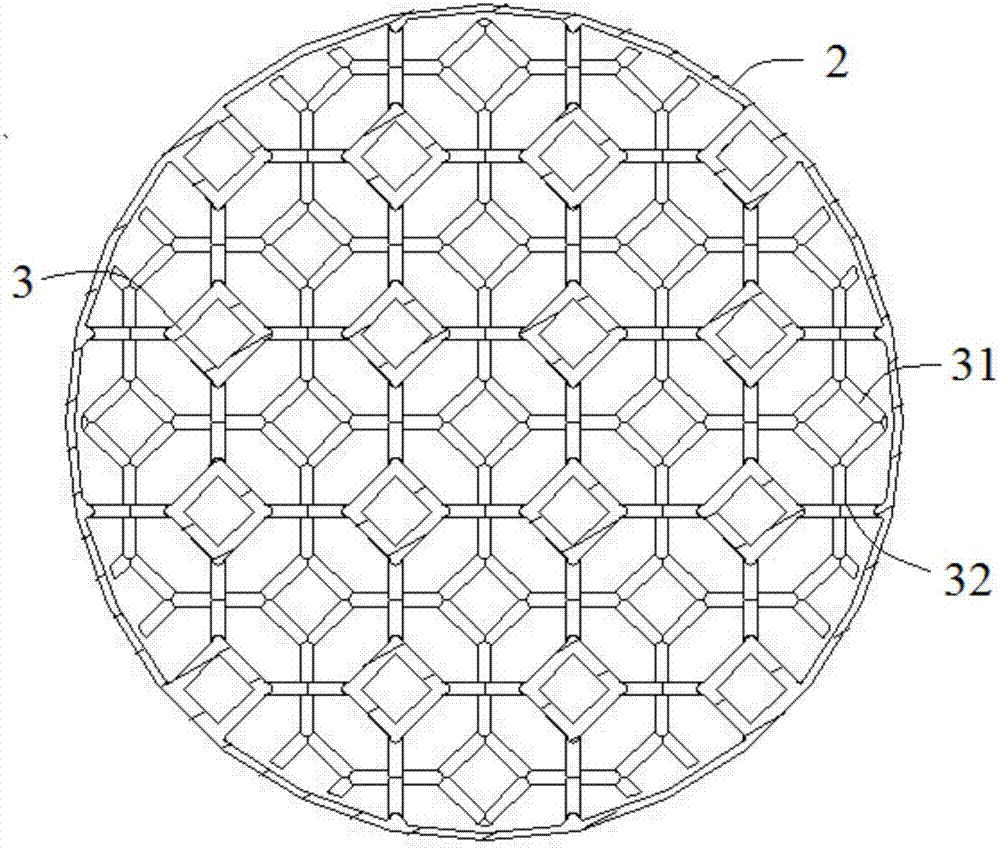 Composite light structure with high energy absorbing rate and good buffer ability and structure main body