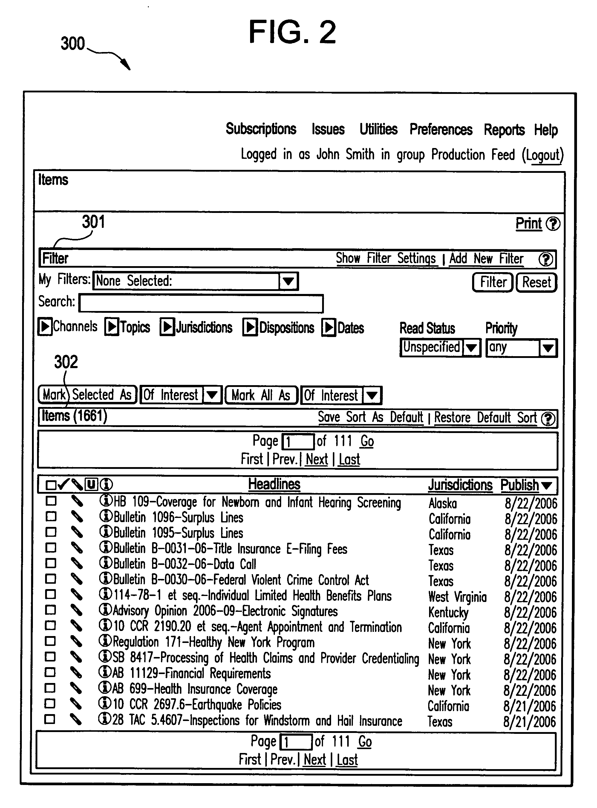 Subscription apparatus and method