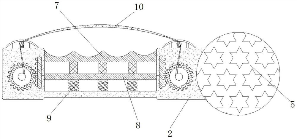 A de-force protection auxiliary device for the arm bar