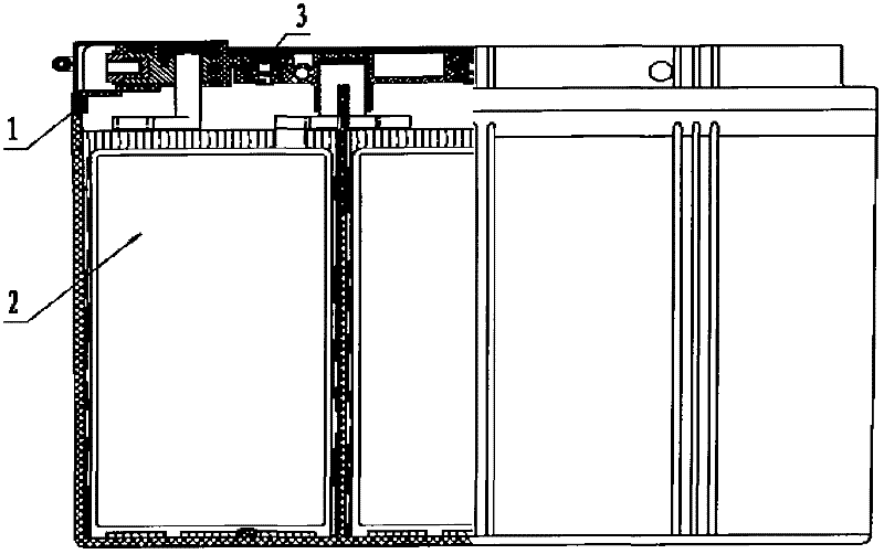 A pure lead gel battery