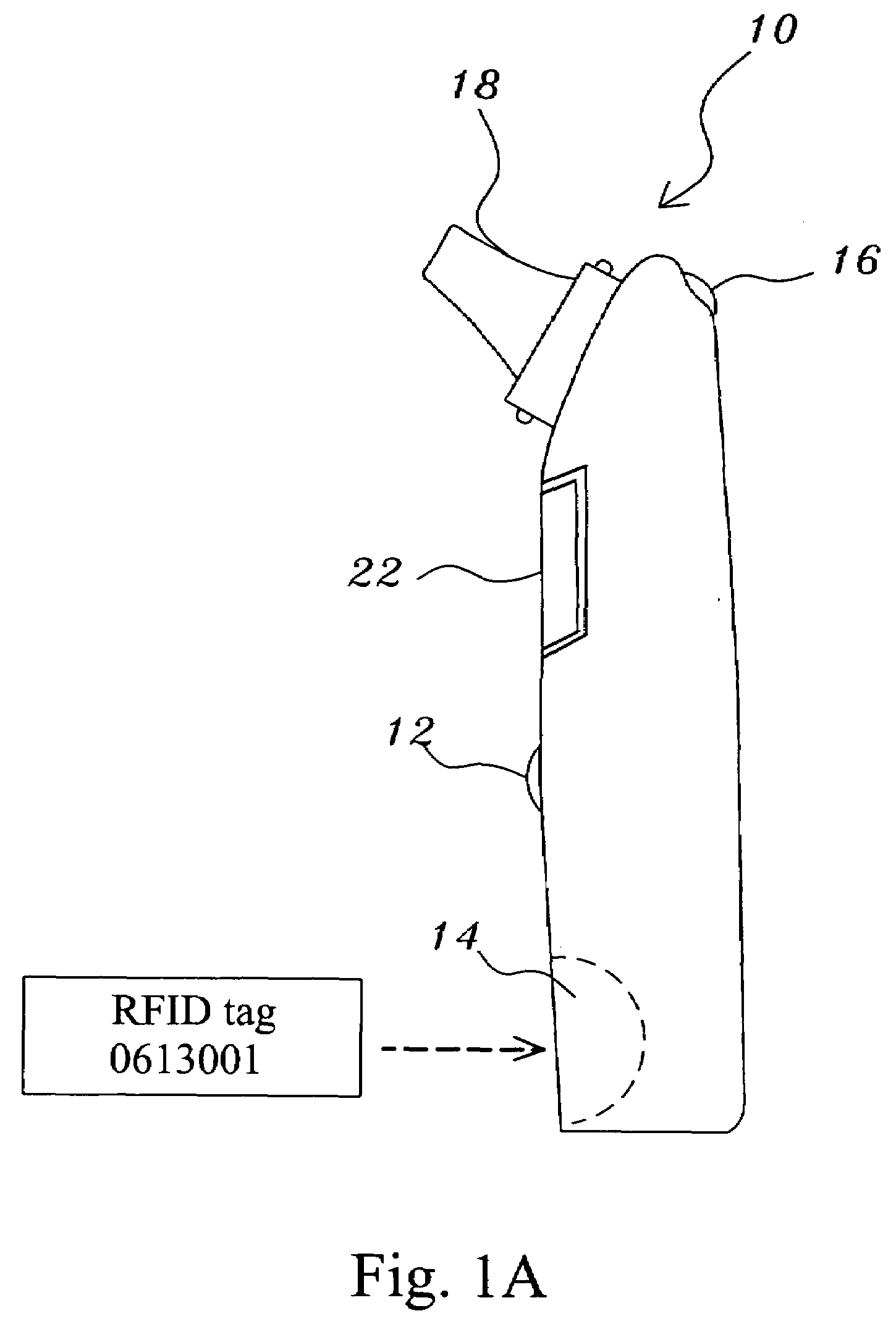 Ear thermometer having the RFID reading function