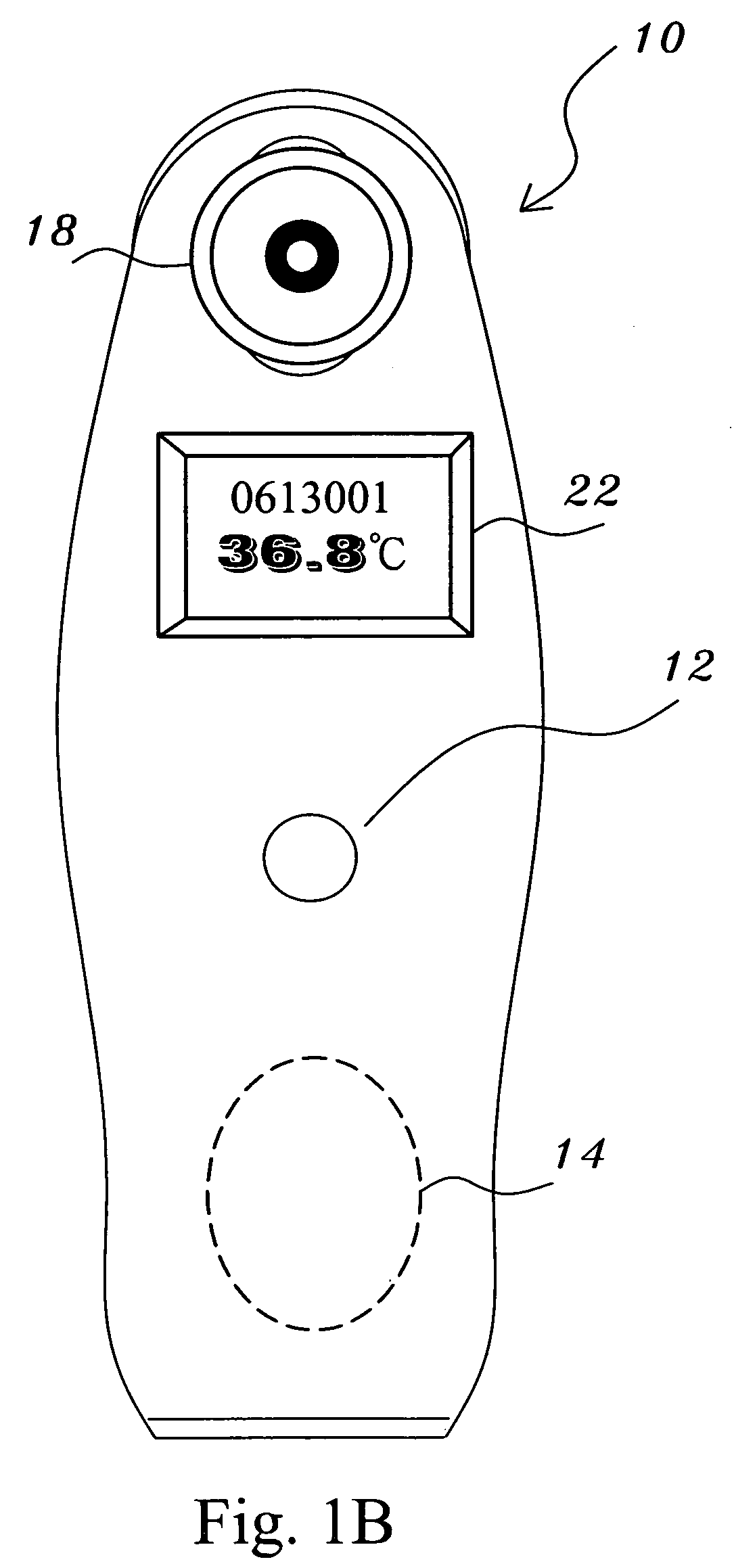 Ear thermometer having the RFID reading function