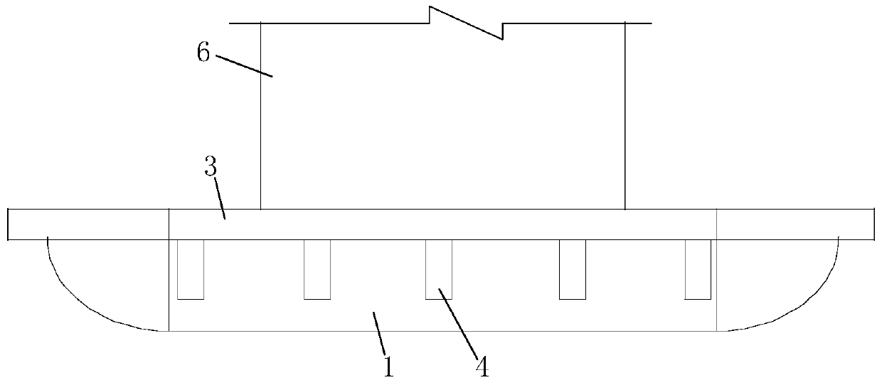 Building uncollapsed in earthquake and designed with ship shape and ballast stone principle