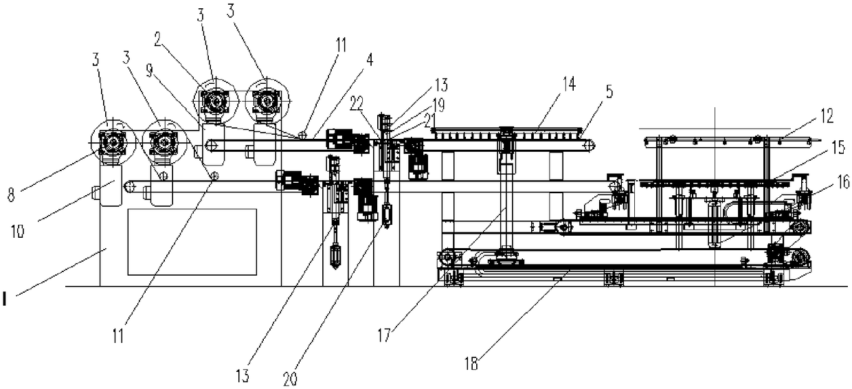 Pressure-free guide type double-copper-foil cutting forming system