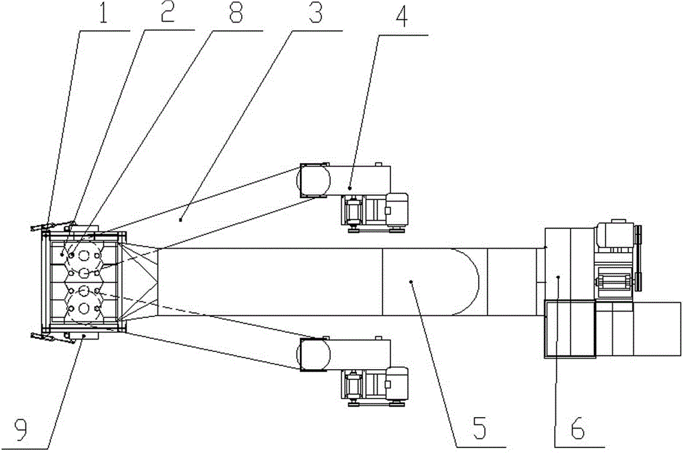 Suspension type workpiece air cooling device